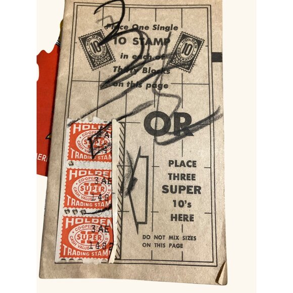 Vintage Holden Red Stamp Saver Books and Top Value Stamp Savings Books - Picture 5 of 12